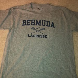 Gray Bermuda lacrosse shirt